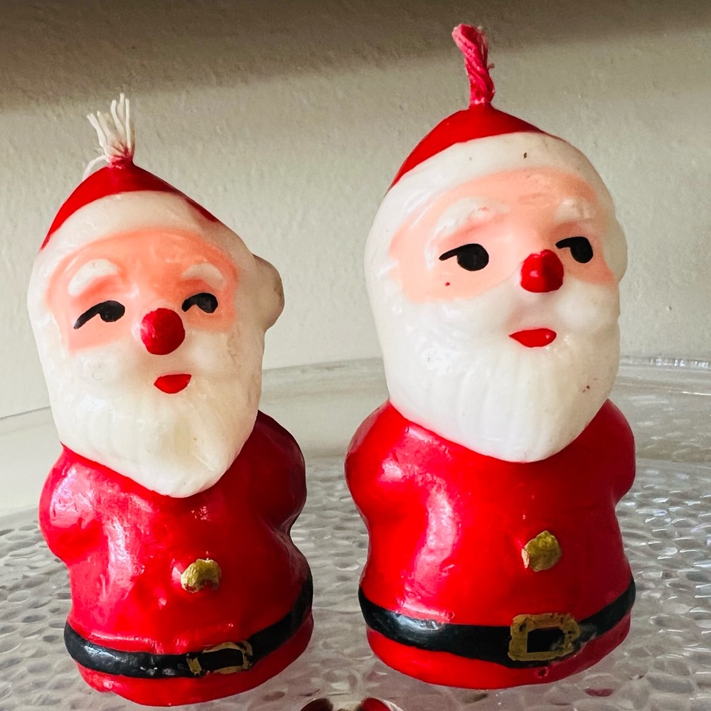 1970s Wicks N Sticks Christmas Santa Candles (2)